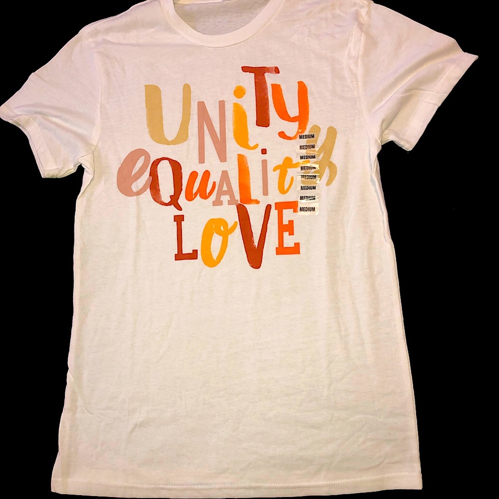 unity equality love tshirt 🧡